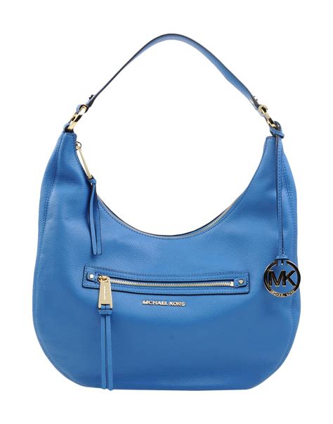 michael kors blue shoulder bag